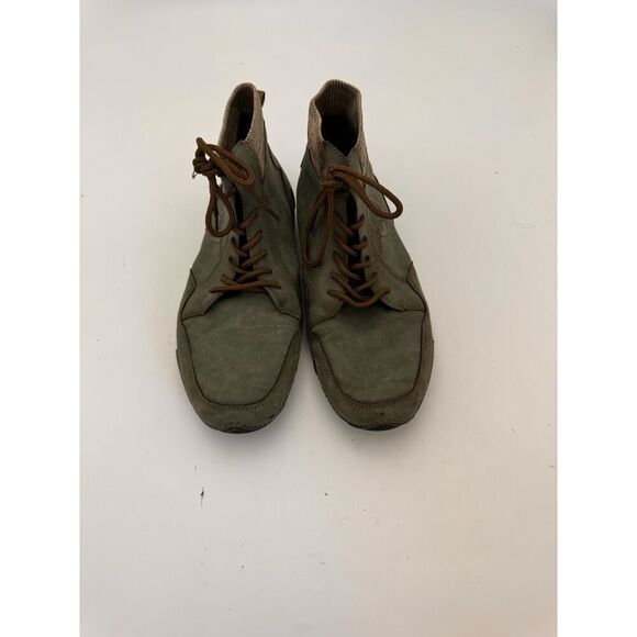 OWOT Men's Size 14 High Top Ankle Boots Winter Casual Sneakers Olive Green - Picture 1 of 4